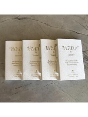 4 X Vacation by Vacation Fragrance Eau de Toilette EDT Sample Spray .05oz/1.5ml